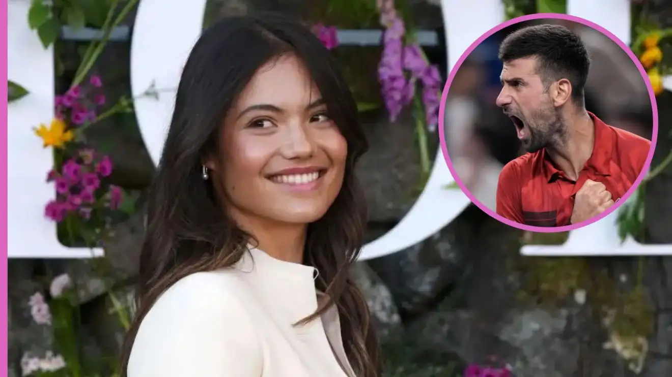 Emma Raducanu and Novak Djokovic