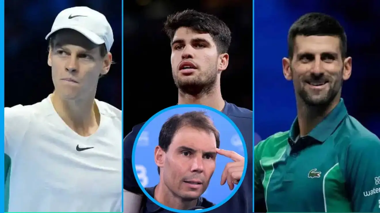 Rafael Nadal has discussed Jannik Sinner, Carlos Alcaraz and Novak Djokovic