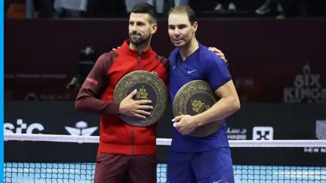 Novak Djokovic and Rafael Nadal