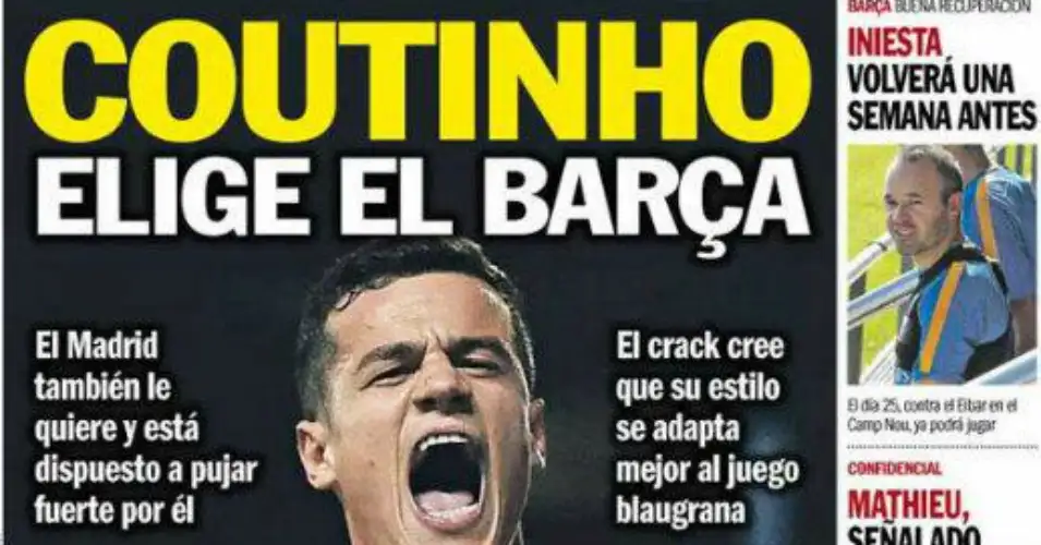 Gossip: Coutinho, Arsenal, Tottenham