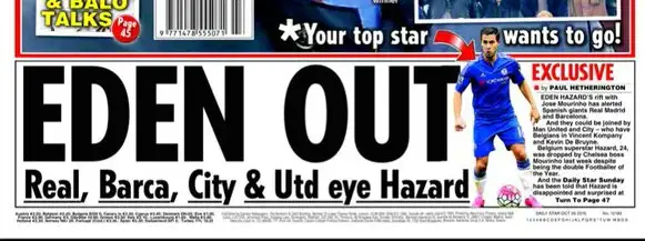 Gossip: Hazard, Vardy, Sane, Lukaku