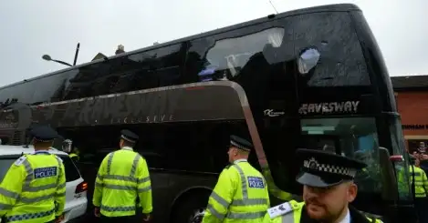 Man arrested for attack on Man United team bus