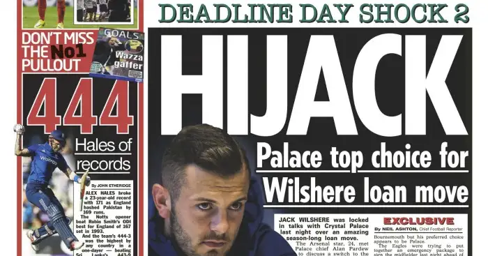 Mediawatch: Wilshere to Palace…exclusively
