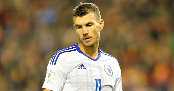 Dzeko sent off for pulling down opponent’s shorts