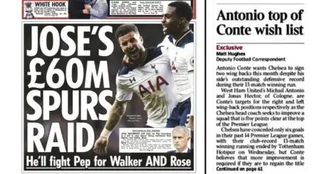Gossip: Manchester clubs battle for £60m Spurs duo