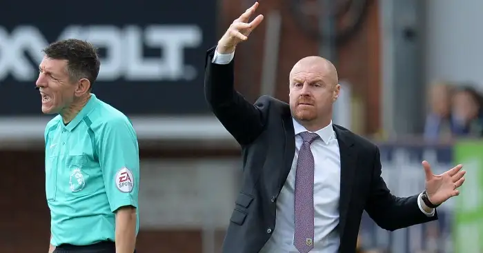 Dyche asked about Tarkowski elbow; talks diving