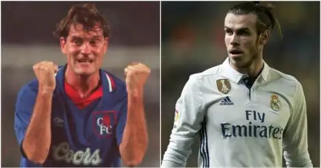 Five players who changed position, including Hoddle and Bale
