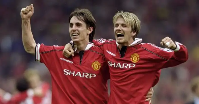 Beckham and Neville got trolled by six-year-old Liverpool fans
