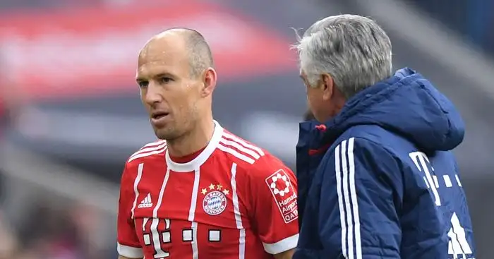 Robben refuses to offer backing to under-fire Ancelotti