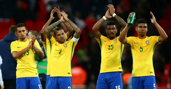 The first, second and third XIs of the seven WC contenders