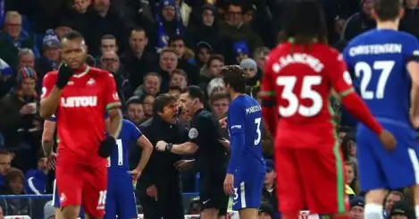 FA punish Chelsea boss Conte for sending off against Swans