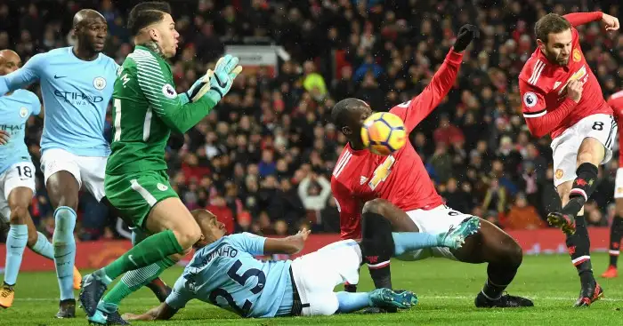 Let’s see Ederson make a save before De Gea talk