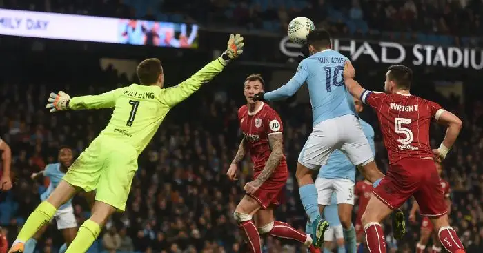 Man City 2-1 Bristol City: Super Robins denied by Aguero