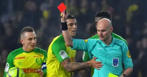 French referee receives punishment for kicking Nantes player