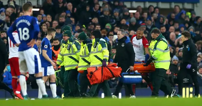 Everton’s McCarthy suffers ‘awful’ double leg break