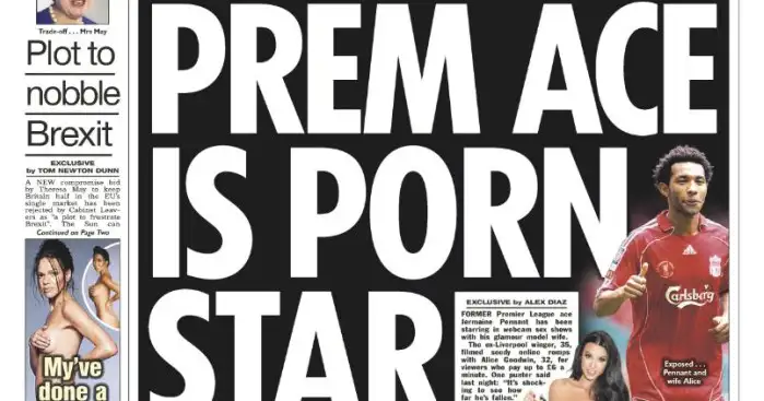 Pennant denies Sun front-page ‘porn’ claims