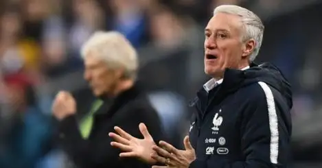 Deschamps reacts to shock France defeat v Colombia