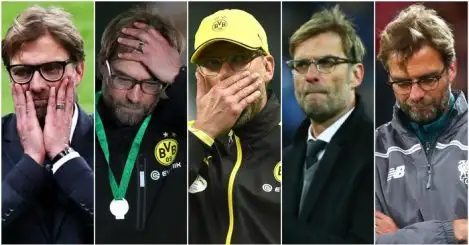Klopp’s six straight final defeats and how he reacted…