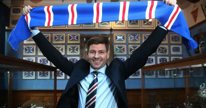 Liverpool legend Gerrard begins first day as Rangers boss
