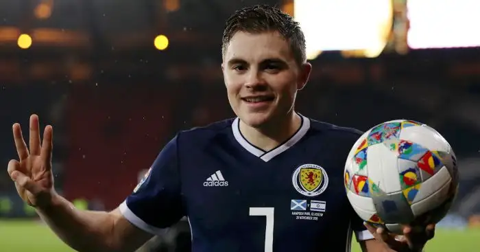 Forrest hat-trick gives Scotland Euro 2020 play-off place