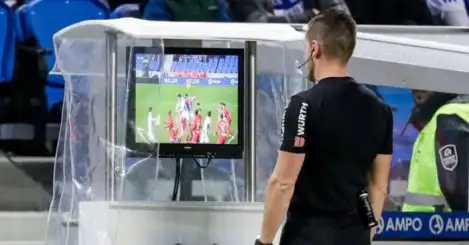 Referees ‘reminded’ to use pitchside monitors for red card decisions