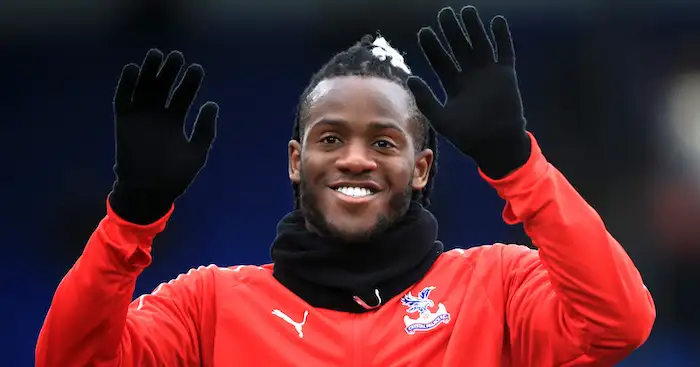 during the Premier League match between Crystal Palace and Fulham FC at Selhurst Park on February 2, 2019 in London, United Kingdom.