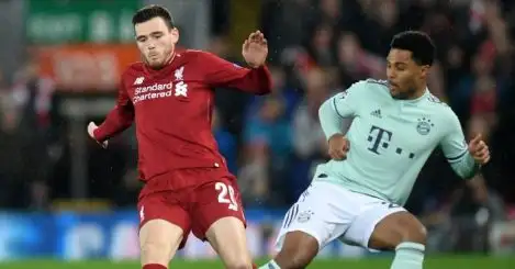 Robertson explains why the pressure is on Bayern not Liverpool