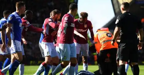 Grealish punched by fan in shocking scenes at St Andrew’s