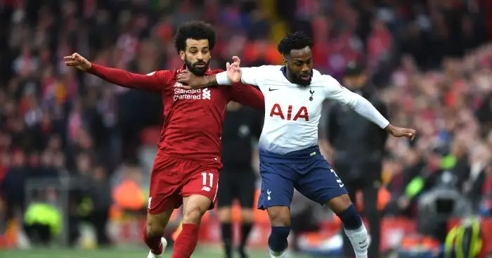 Liverpool v Tottenham Mohamed Salah Danny Rose