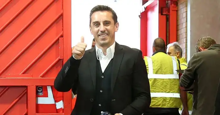 Neville snubs Liverpool front three as he names best ever PL forward trio