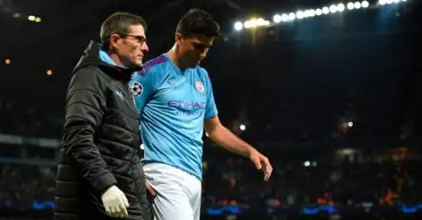 Guardiola sweats injury outcome as Rodri could face month out