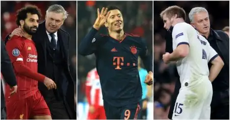Champions League winners and losers