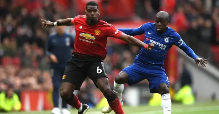 Paul Pogba N'Golo Kante Manchester United Chelsea
