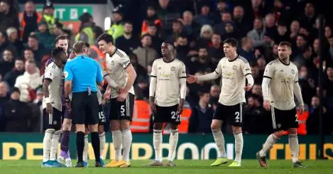 Man Utd fined £20,000 for player conduct in Liverpool defeat