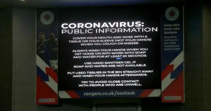 Scottish football announces suspension until ‘further notice’