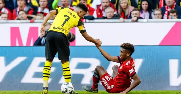 Jadon Sancho Kingsley Coman Borussia Dortmund Bayern Munich Man Utd