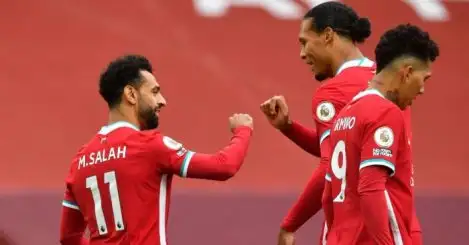 Liverpool 4-3 Leeds: Salah hat-trick bails out champions