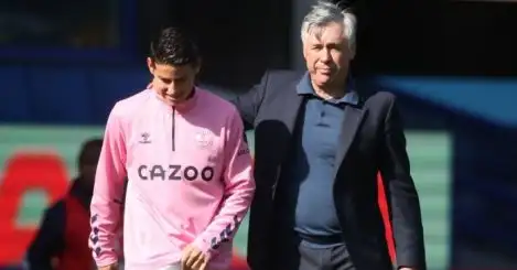 Rodriguez ‘grateful’ to Everton and Ancelotti