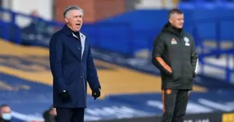 Ancelotti comments on poor defending as Everton lose to Man Utd