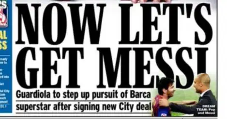 Gossip: Messi could join ‘determined’ Man City in January