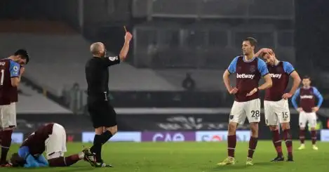 West Ham handed boost as Soucek red card gets overturned