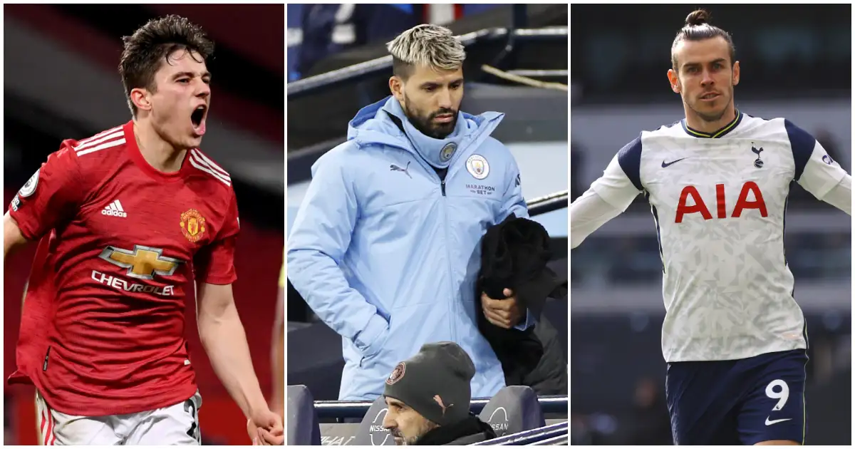 Daniel James Sergio Aguero Gareth Bale