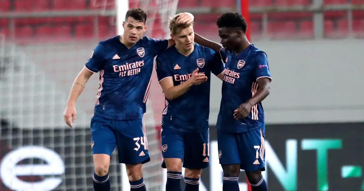 Olympiacos 1-3 Arsenal: Odegaard, Gabriel on target for Gunners