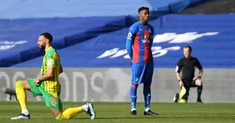 Palace forward Zaha explains decision not to take the knee