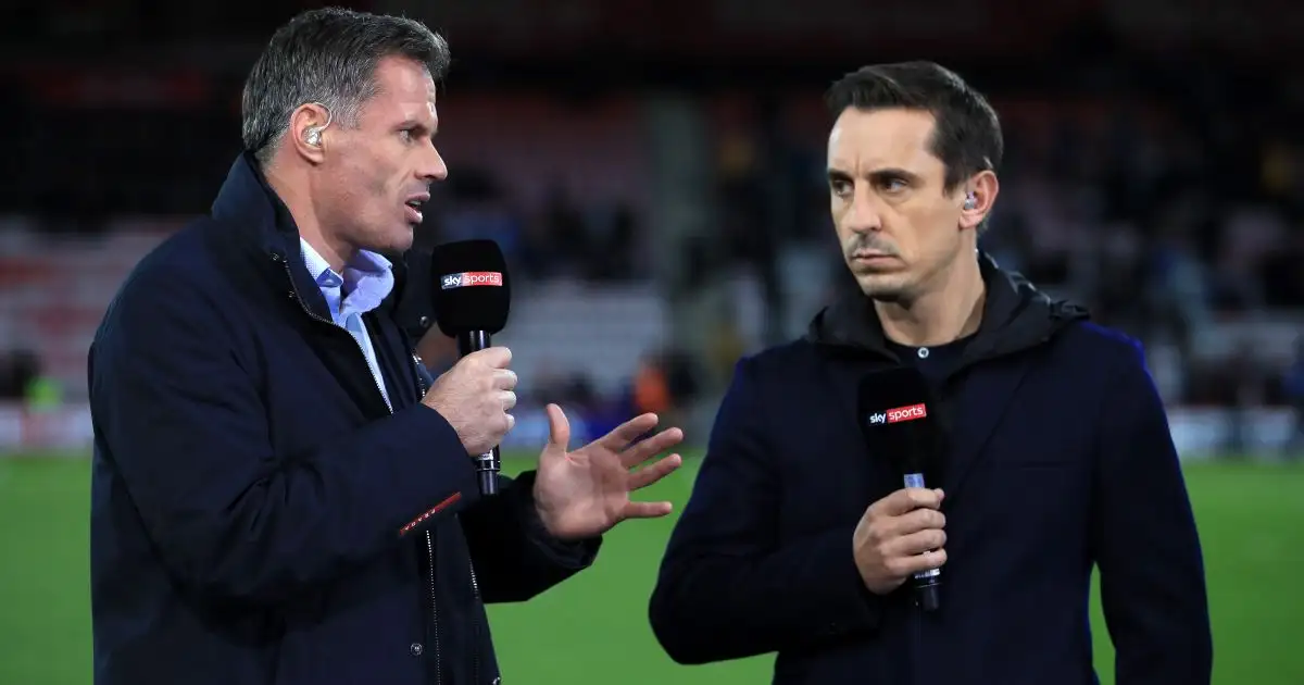 Neville calls out 'gobsh*te' Carragher in heated car park debate