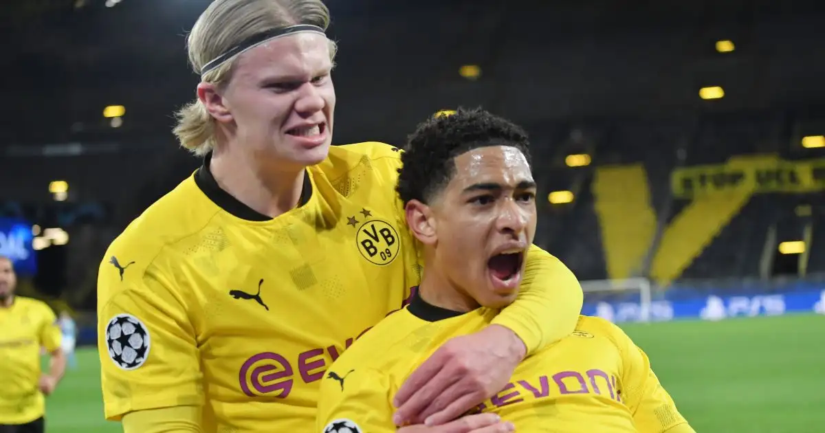 Jude Bellingham Erling Haaland Borussia Dortmund Man Utd
