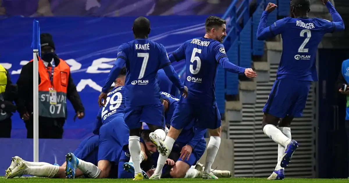 Chelsea celebrate against Real Madrid