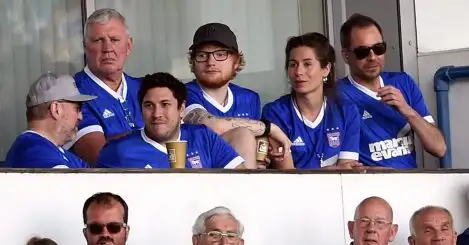 Ed Sheeran announced as Ipswich’s shirt sponsor