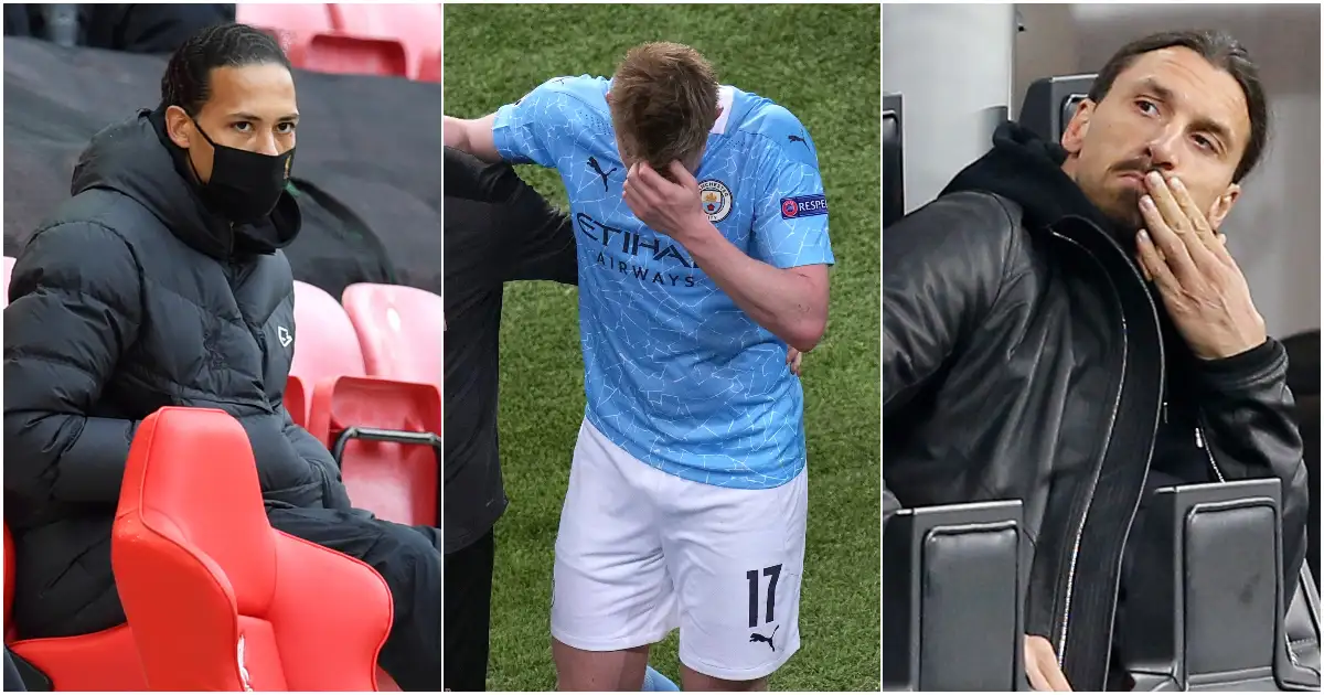 Virgil van Dijk Kevin De Bruyne Zlatan Ibrahimovic