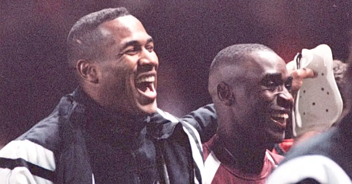 Les Ferdinand and Andy Cole